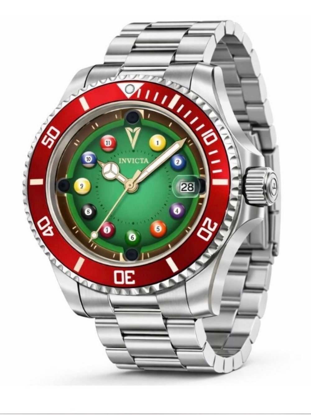 Invicta Pro Diver House Of Cards “Billiards Edition “ Men’s Watch - Picture 3 of 6